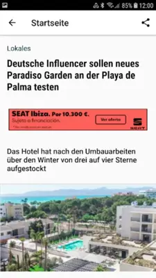 Mallorca Zeitung android App screenshot 1